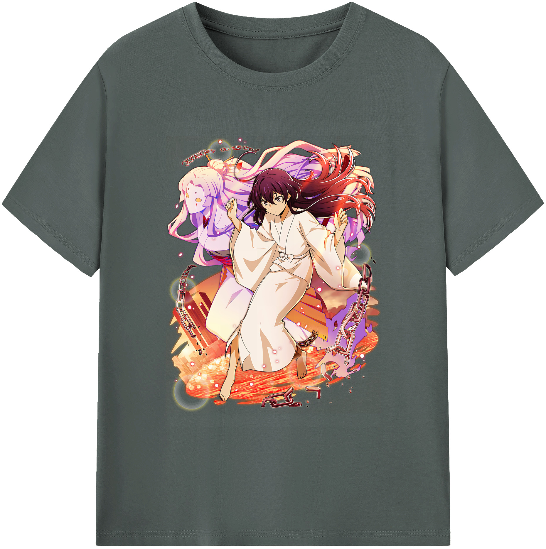 （画像用） 文豪ストレイドッグス Bungo Stray Dogs 綿100％ メンズ半袖Tシャツ｜肌触りやわらか＆通気性
